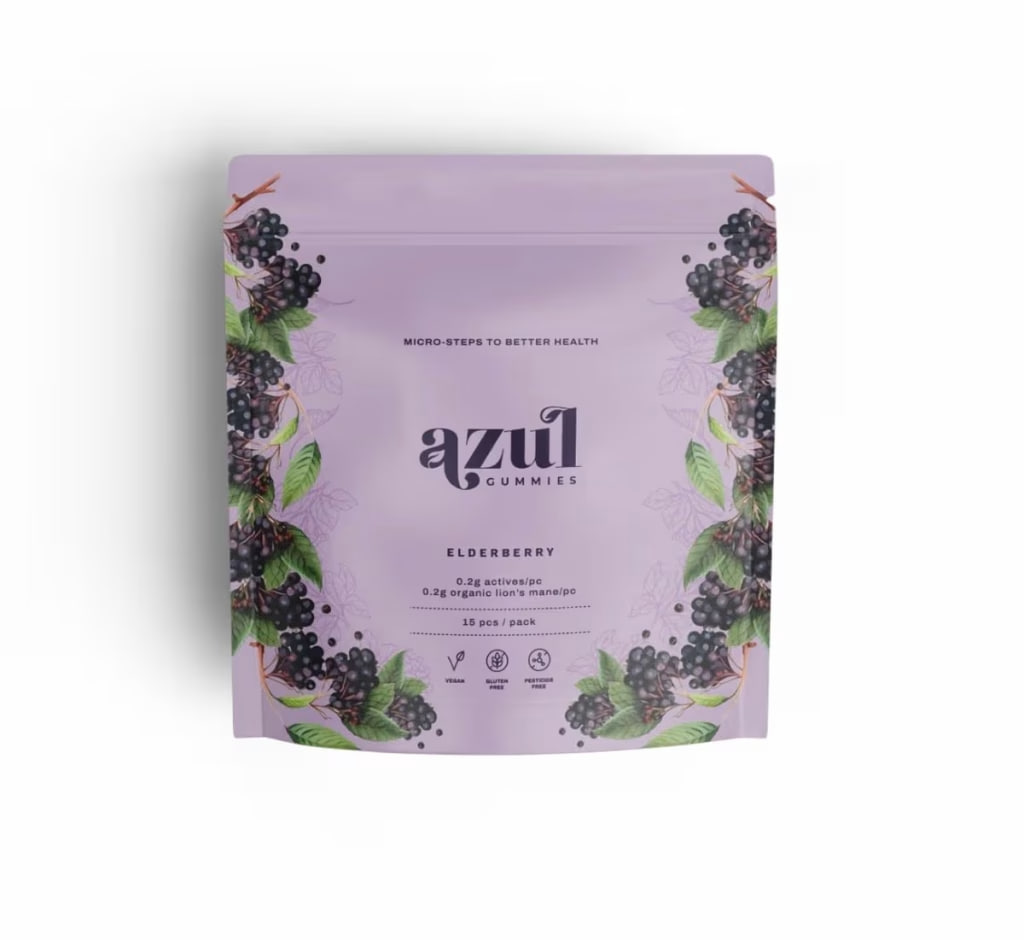 Azul Microdose Gummies (Elderberry) – 15 pcs